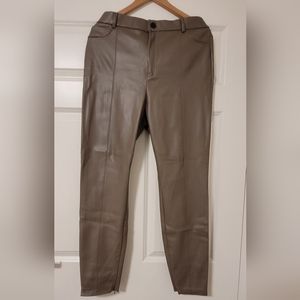 ZARA Womans faux leather pants Size 2X